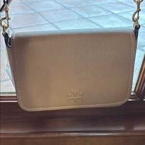 Tory Burch Tan Leather Crossbody Bag